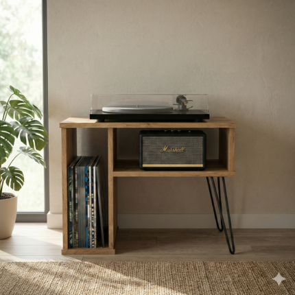 Record Player Stand | Turntable Stand | LP Vinyl Storage Shelf | Model-20