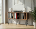 Record Player Stand | Turntable Stand | LP Vinyl Storage Shelf | Model-14 - Image 2