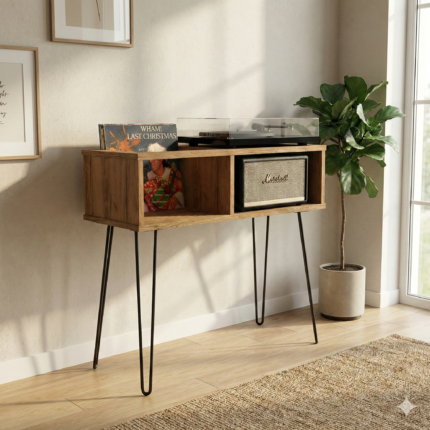 Record Player Stand | Turntable Stand | LP Vinyl Storage Shelf | Model-23