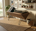 Record Player Stand | Turntable Stand | LP Vinyl Storage Shelf | Model-24 - Image 2