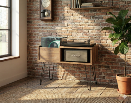 Record Player Stand | Turntable Stand | LP Vinyl Storage Shelf | Model-16