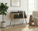 Record Player Stand | Turntable Stand | LP Vinyl Storage Shelf | Model-8