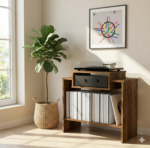 Record Player Stand | Turntable Stand | LP Vinyl Storage Shelf | Model-11A - Image 3