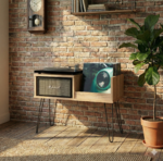 Record Player Stand | Turntable Stand | LP Vinyl Storage Shelf | Model-16 Mini