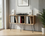 Record Player Stand | Turntable Stand | LP Vinyl Storage Shelf | Model-14