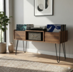 Record Player Stand | Turntable Stand | LP Vinyl Storage Shelf | Model-17 - Image 2